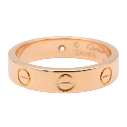 Cartier Ring Mini Love 18k Pink Gold Diamond — view 3