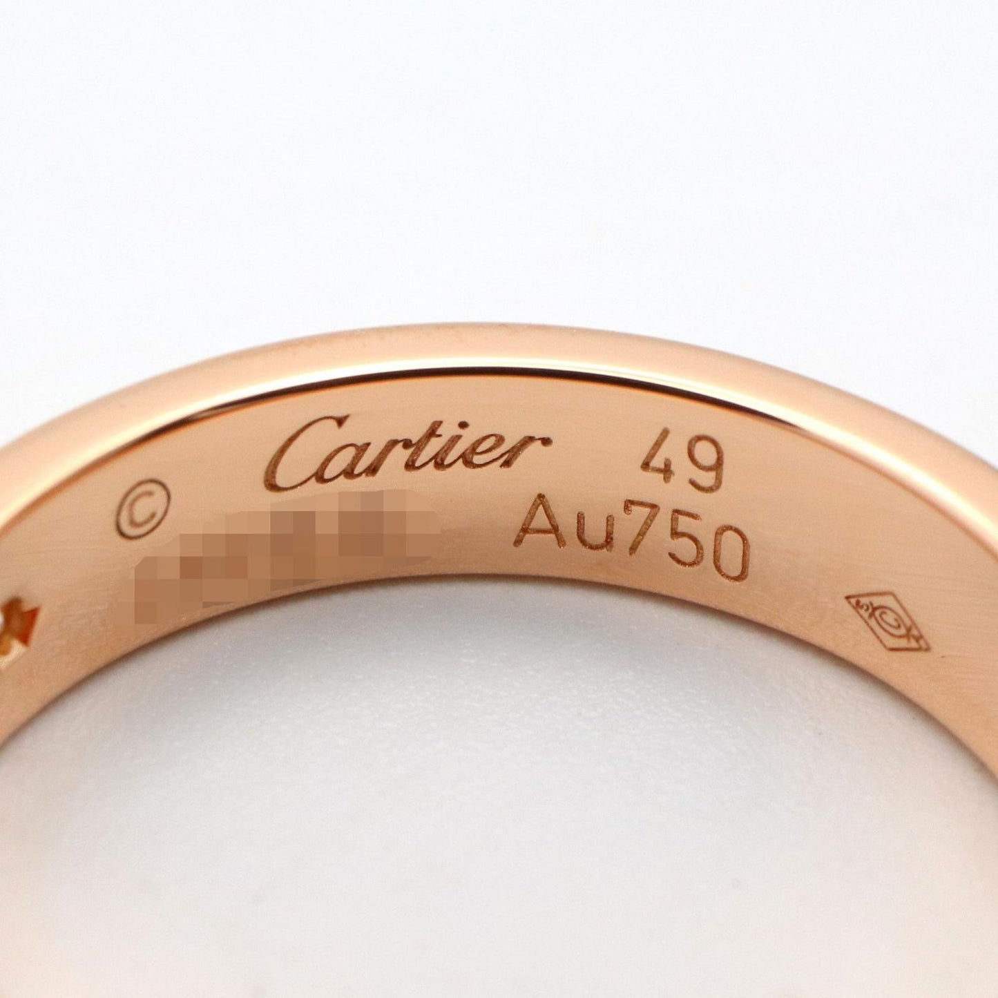 Cartier Ring Mini Love 18k Pink Gold Diamond — view 4