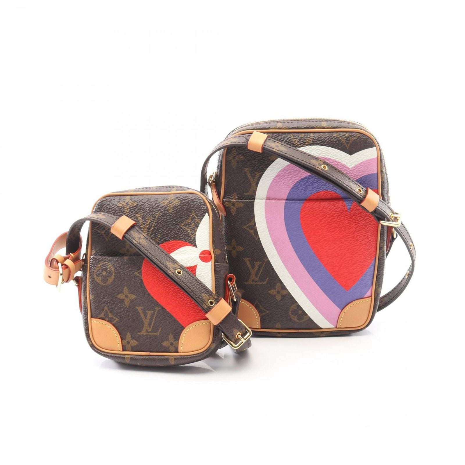 Louis Vuitton Shoulder Bag Panam Set Game on Monogram Canvas Leather