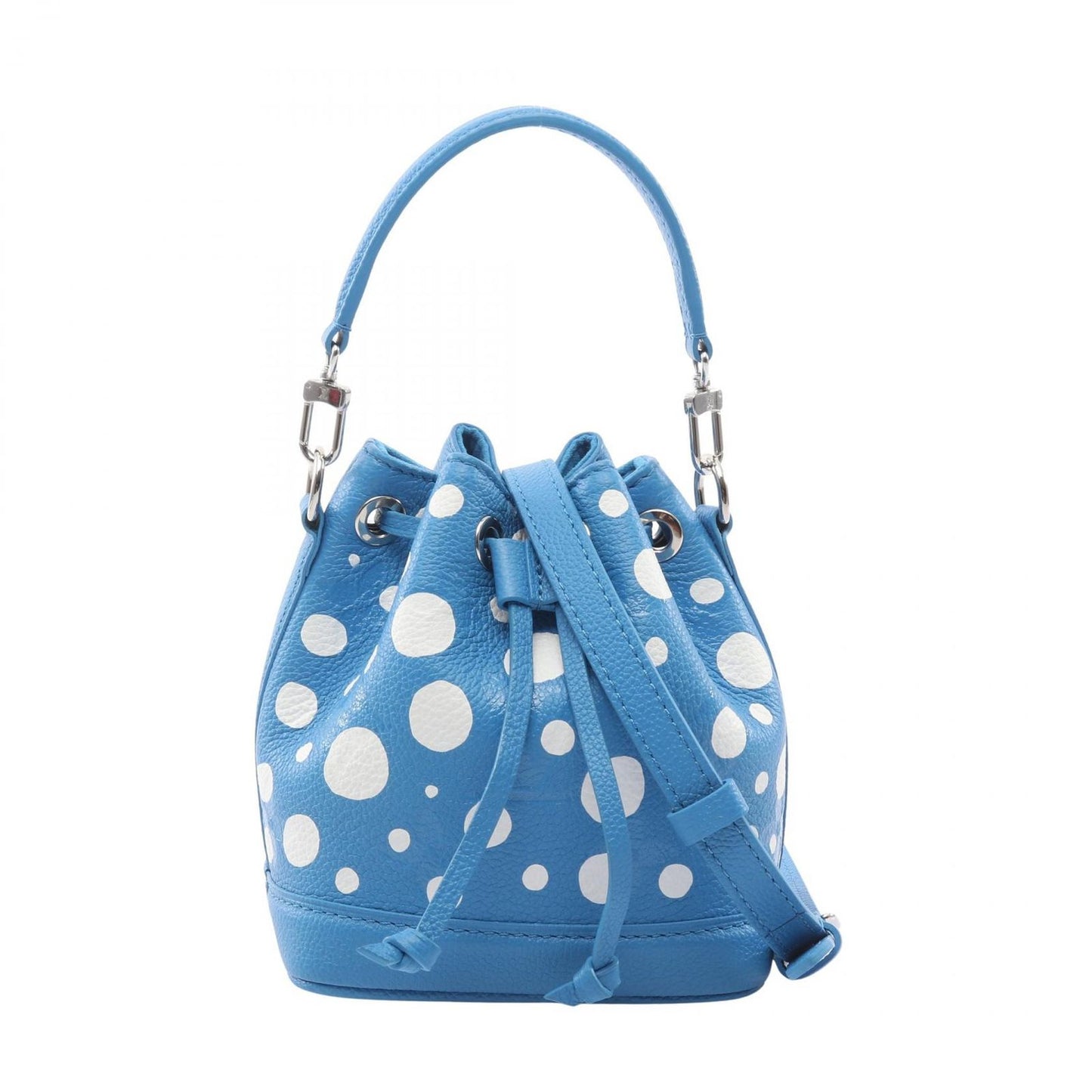 Louis Vuitton Shoulder Bag Yayoi Kusama Nano Noe Infinity Dot Blue Cles Canvas