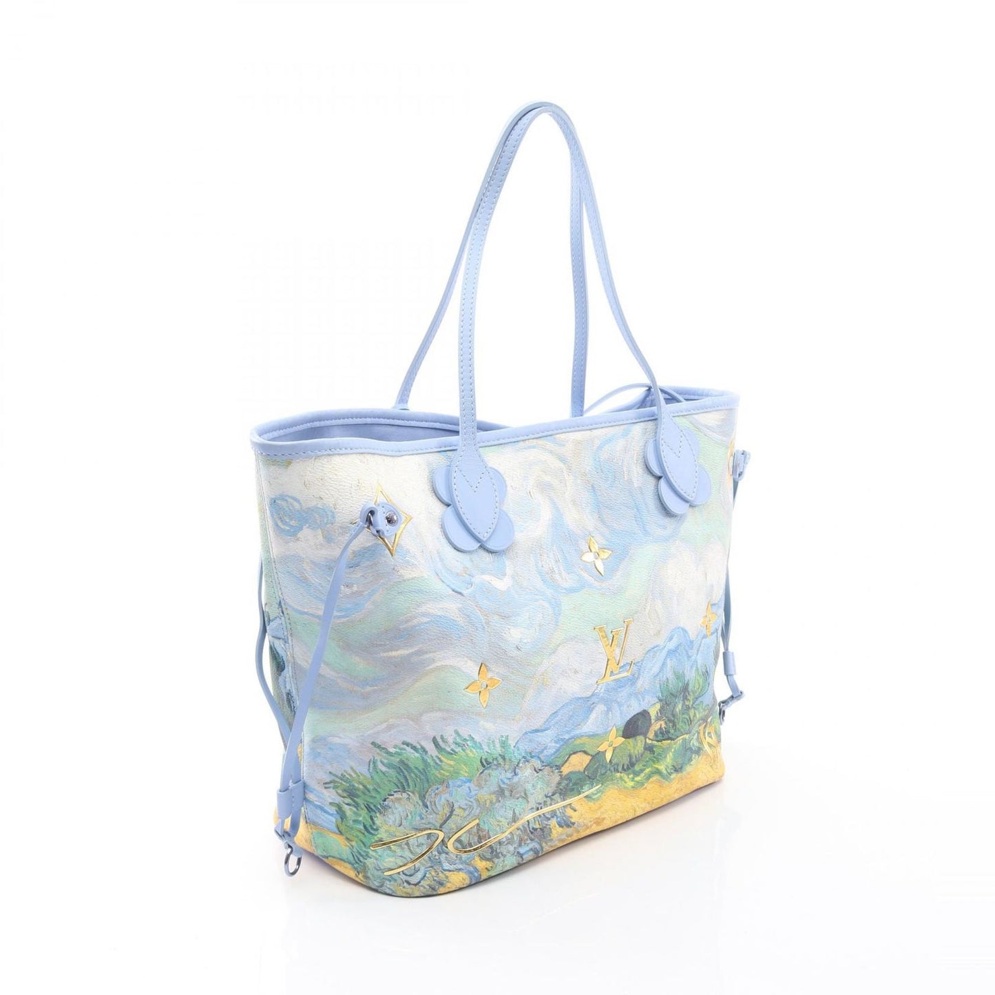 Louis Vuitton Tote Masters Collection Neverfull MM Van Gogh Canvas Leather — view 2
