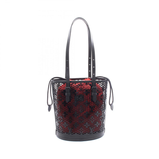 Louis Vuitton Handbag PM Monogram Lace Leather Patent Bucket PM