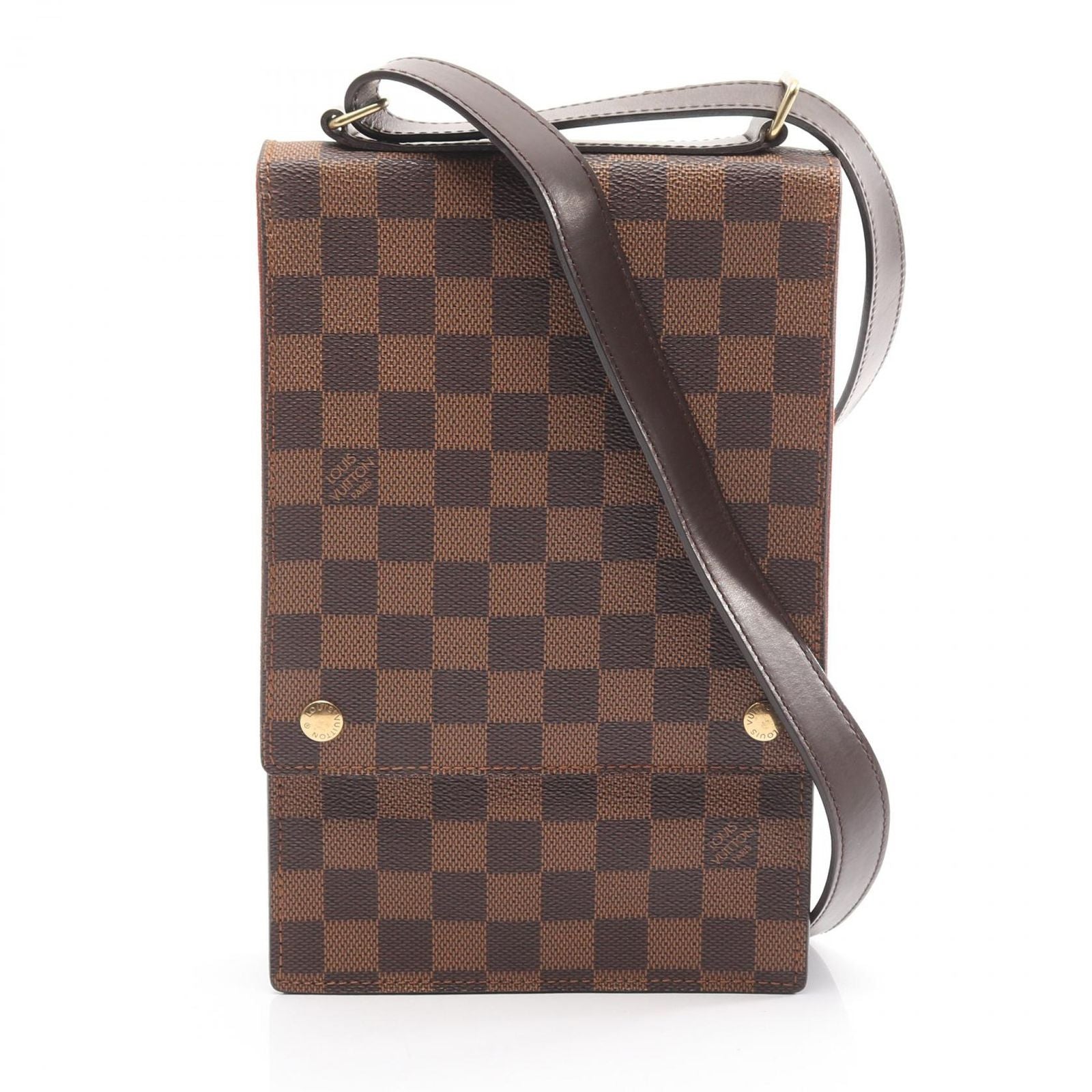 Louis Vuitton Shoulder Bag Portobello Canvas Leather