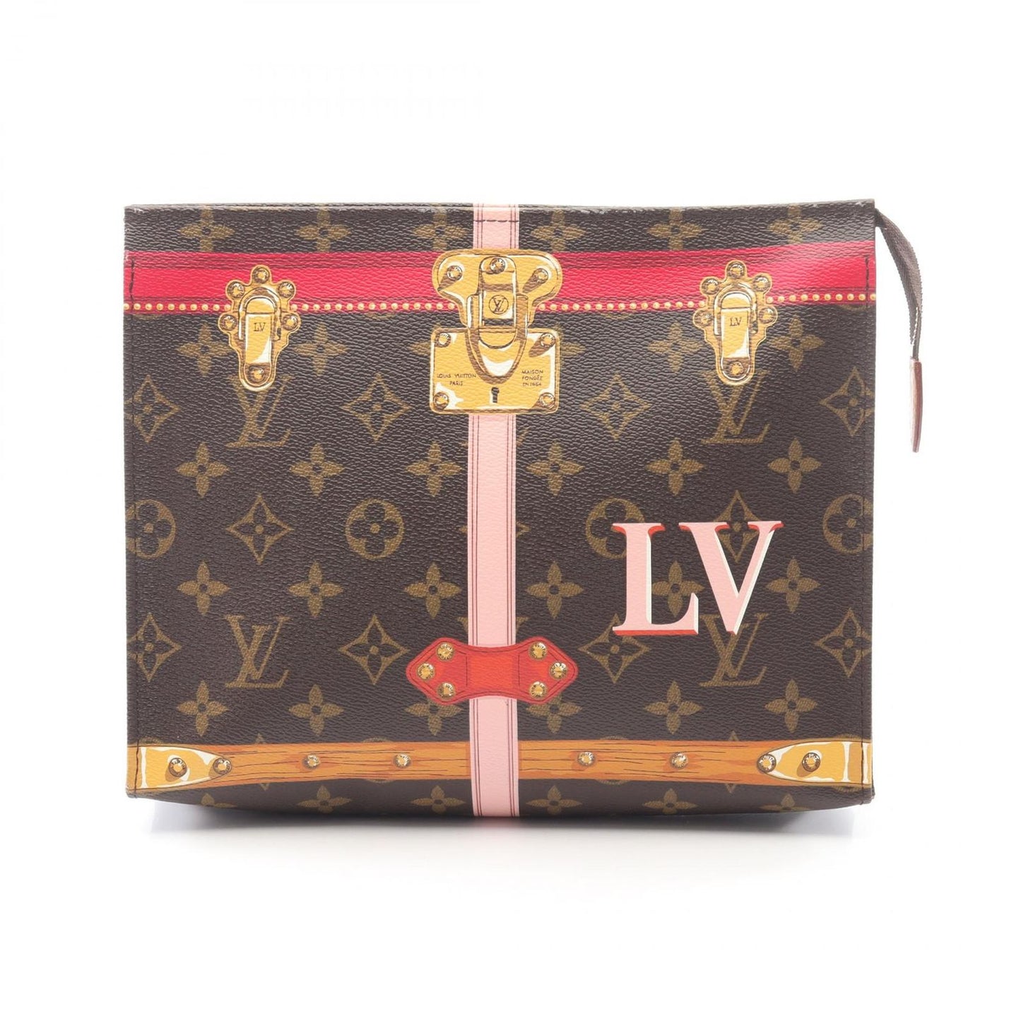 Louis Vuitton Clutch Poche Toilette 26 Monogram Canvas Leather