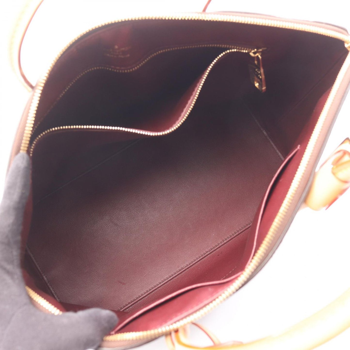 Louis Vuitton Handbag Lockit MM Canvas Leather — view 3