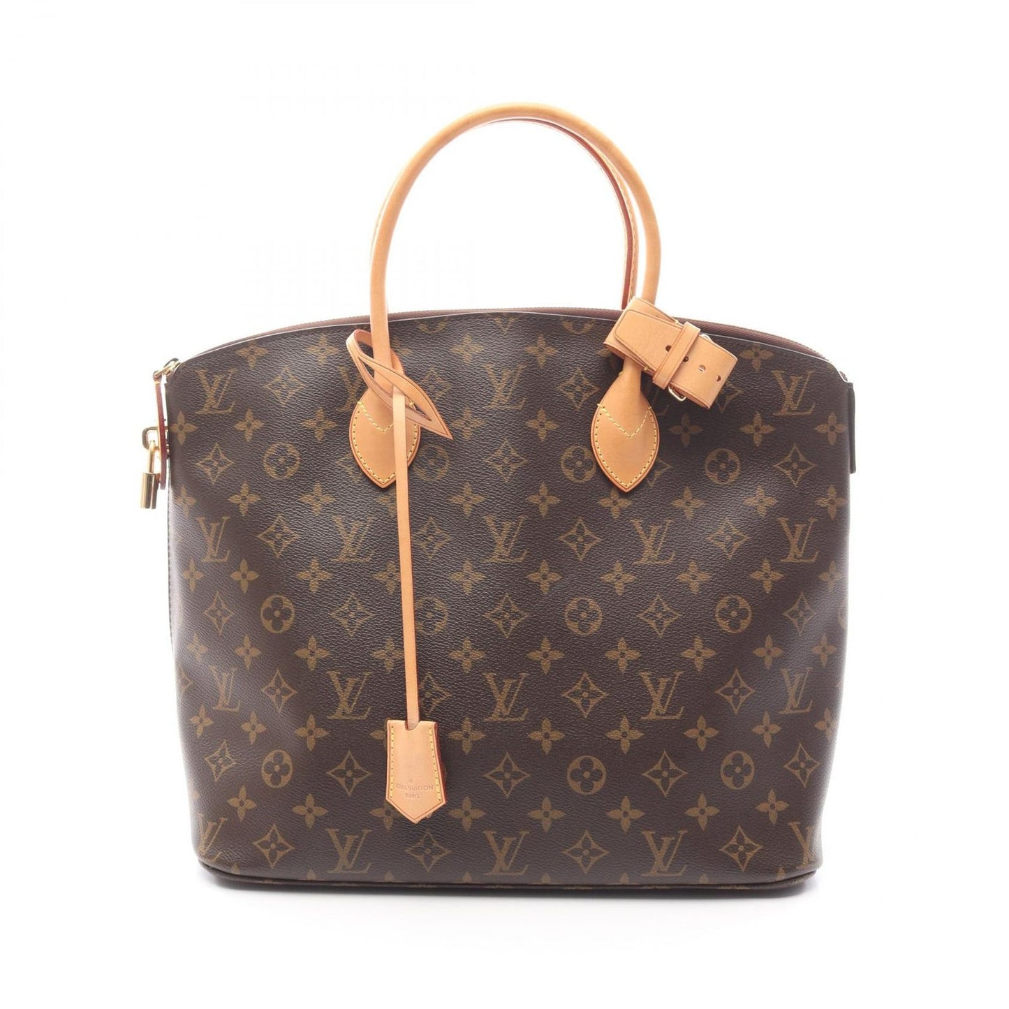 Louis Vuitton Handbag Lockit MM Canvas Leather