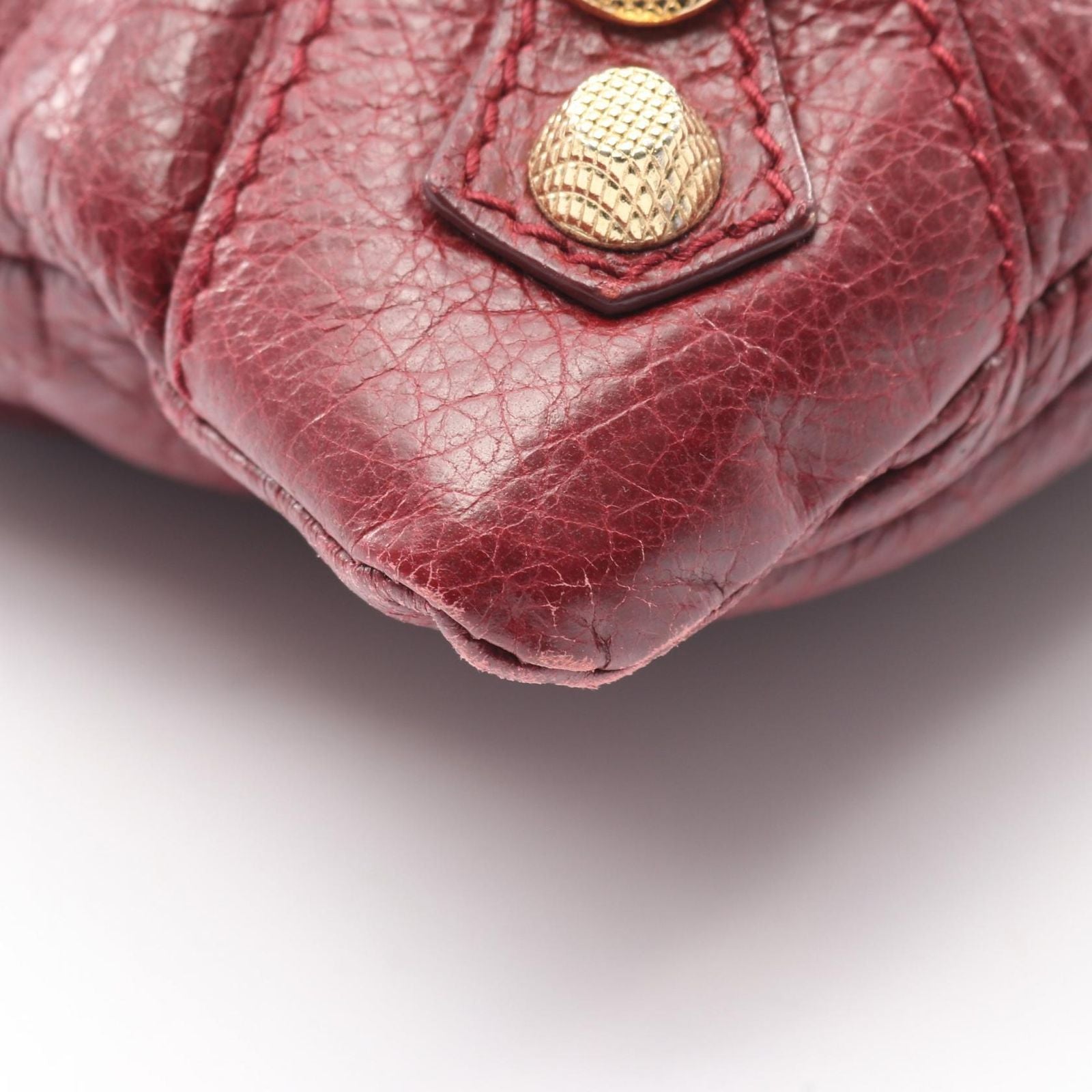 Balenciaga Clutch Giant Envelope Wine Red Leather 2-Way — view 5