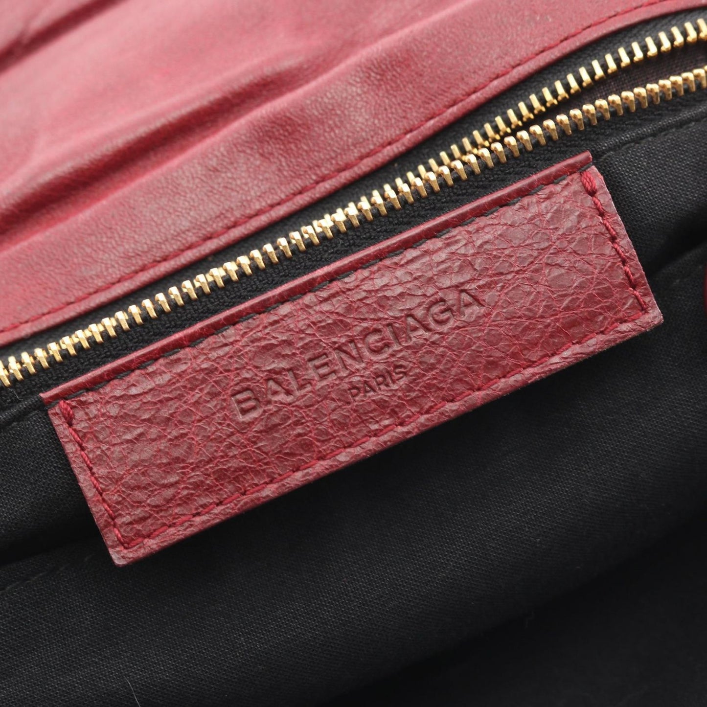 Balenciaga Clutch Giant Envelope Wine Red Leather 2-Way — view 4