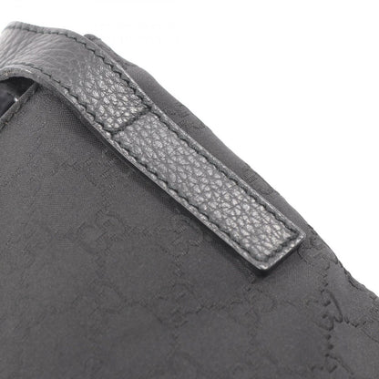 Gucci Shoulder Bag GG Pattern Black Fabric Leather — view 7