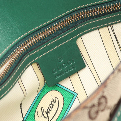 Gucci Shoulder Bag GG Canvas Horsebit Beige Green — view 4