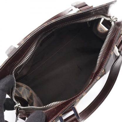 Fendi Handbag Zucca Black Brown Canvas Leather — view 3