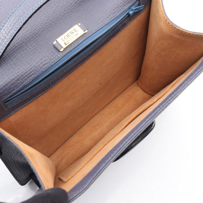 Loewe Handbag Barcelona Dark Blue Leather — view 3