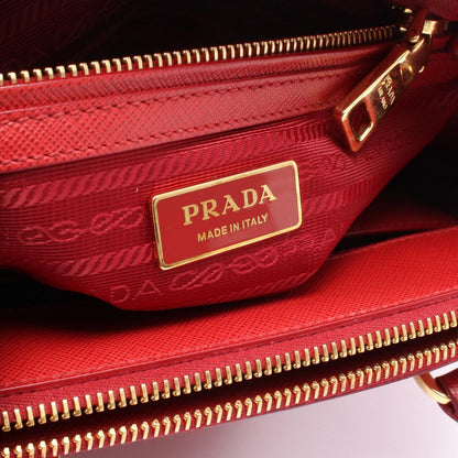 Prada Handbag Galleria Red Leather 2-Way — view 4