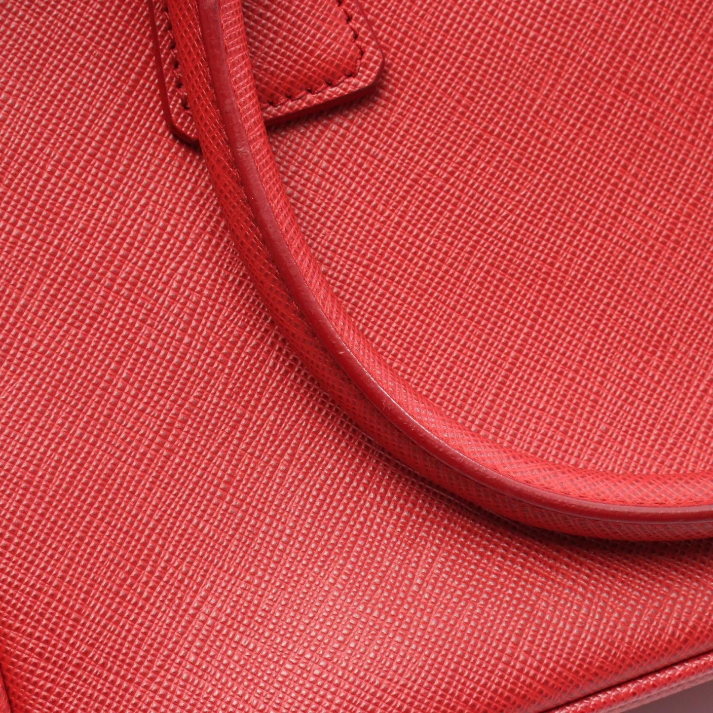 Prada Handbag Galleria Red Leather 2-Way — view 6