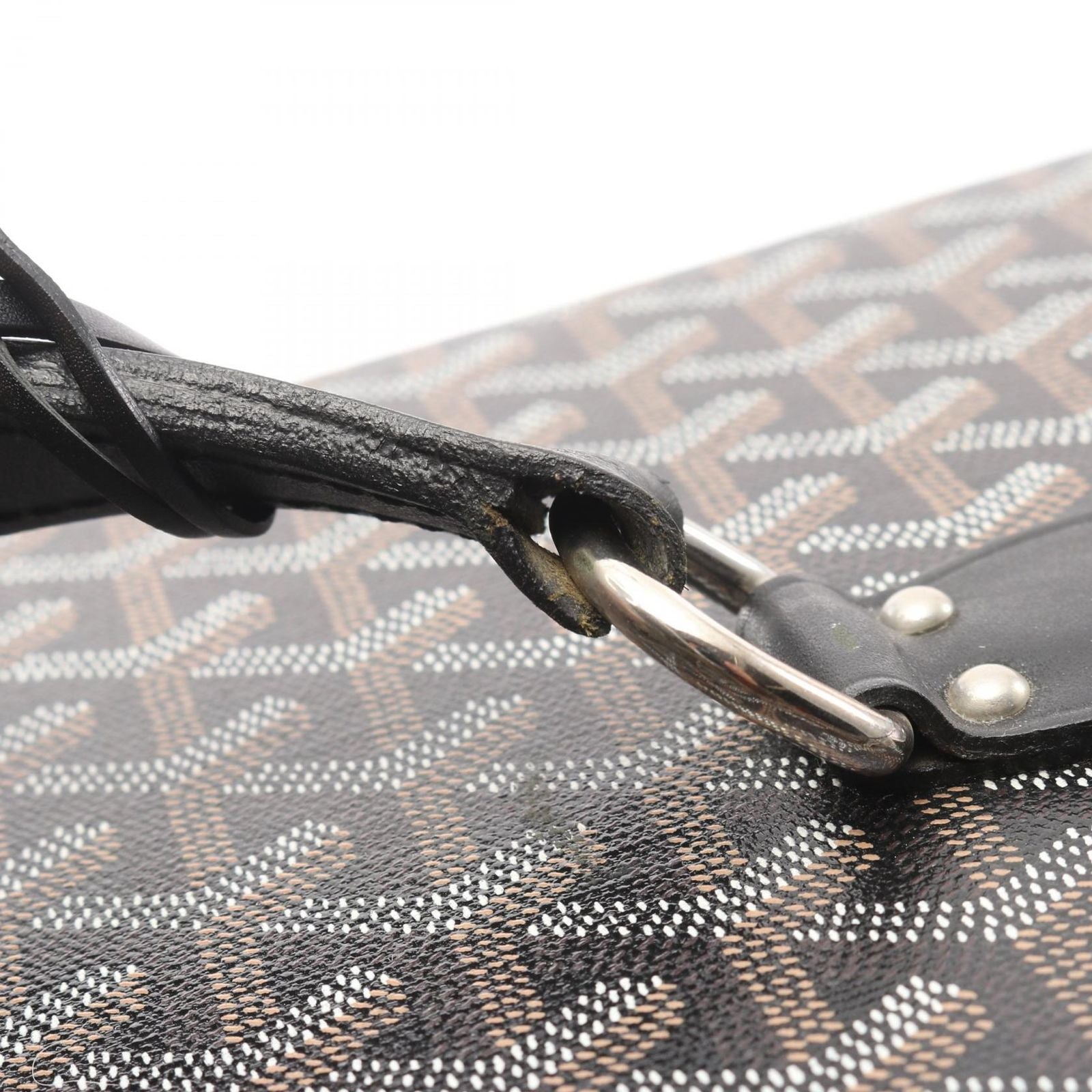 Goyard Suitcase Sardaigne Vanity Case Black Canvas Leather — view 9