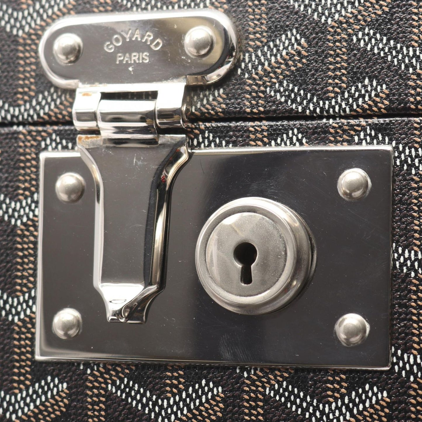 Goyard Suitcase Sardaigne Vanity Case Black Canvas Leather — view 6