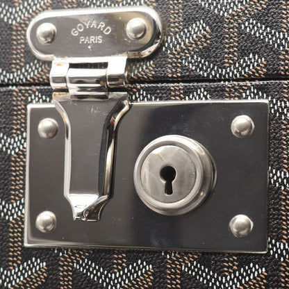 Goyard Suitcase Sardaigne Vanity Case Black Canvas Leather — view 6
