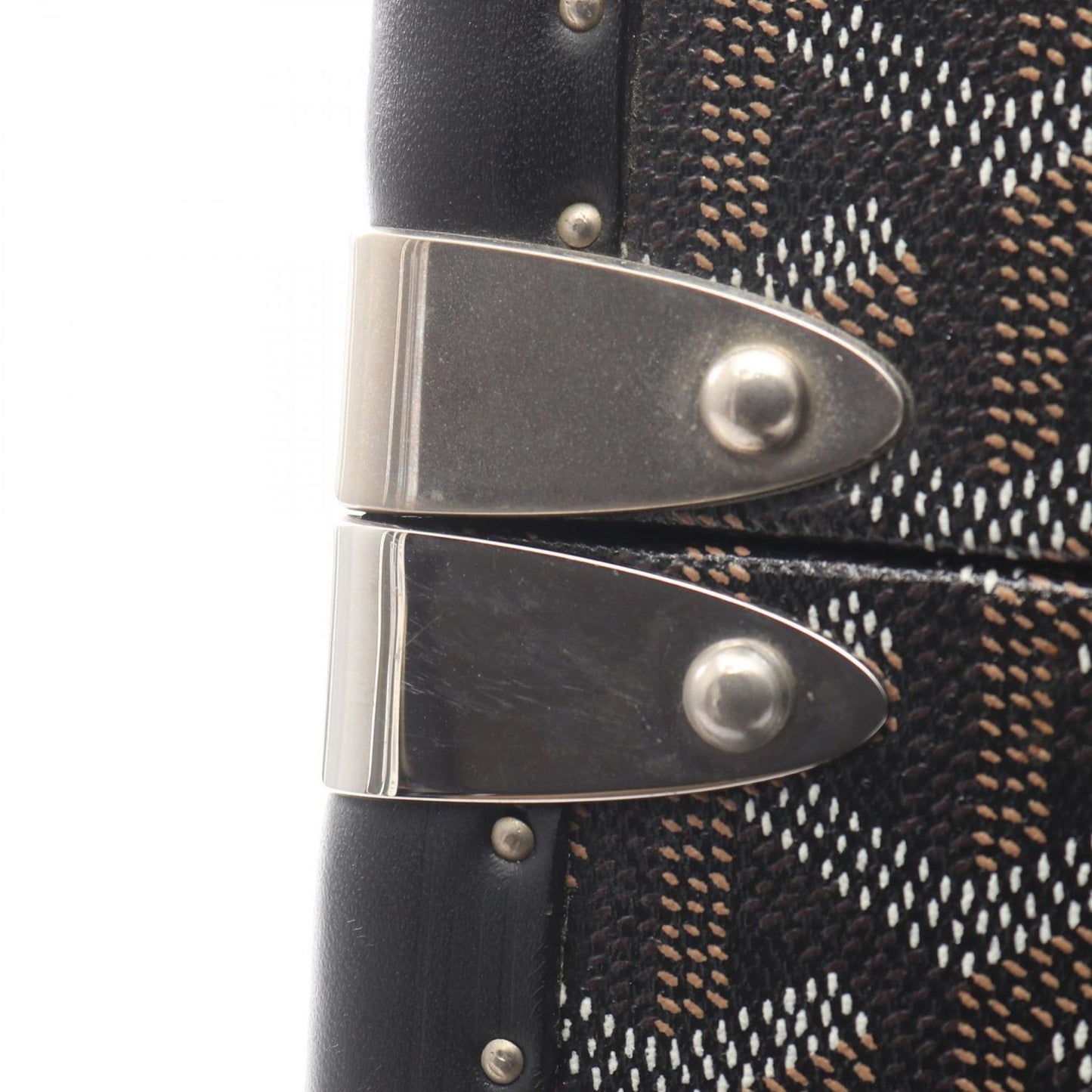 Goyard Suitcase Sardaigne Vanity Case Black Canvas Leather — view 5