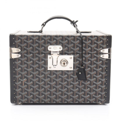 Goyard Suitcase Sardaigne Vanity Case Black Canvas Leather