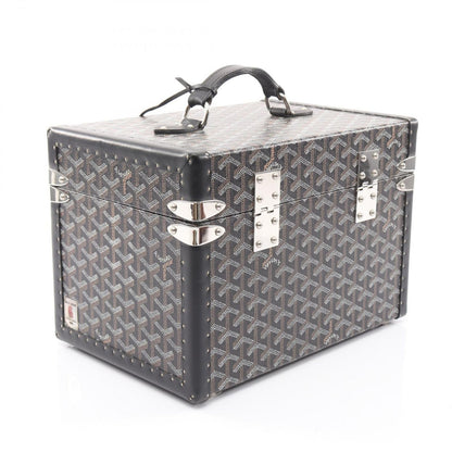 Goyard Suitcase Sardaigne Vanity Case Black Canvas Leather — view 2