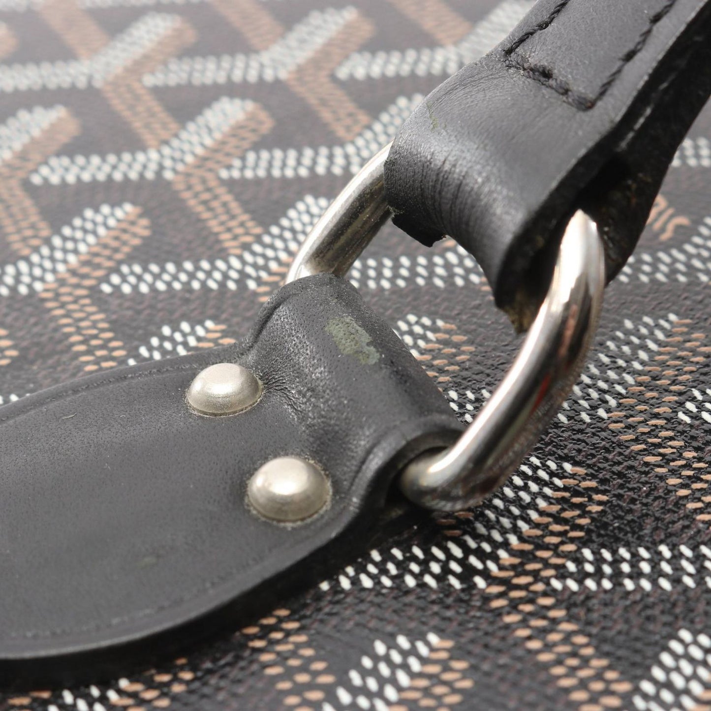 Goyard Suitcase Sardaigne Vanity Case Black Canvas Leather — view 8