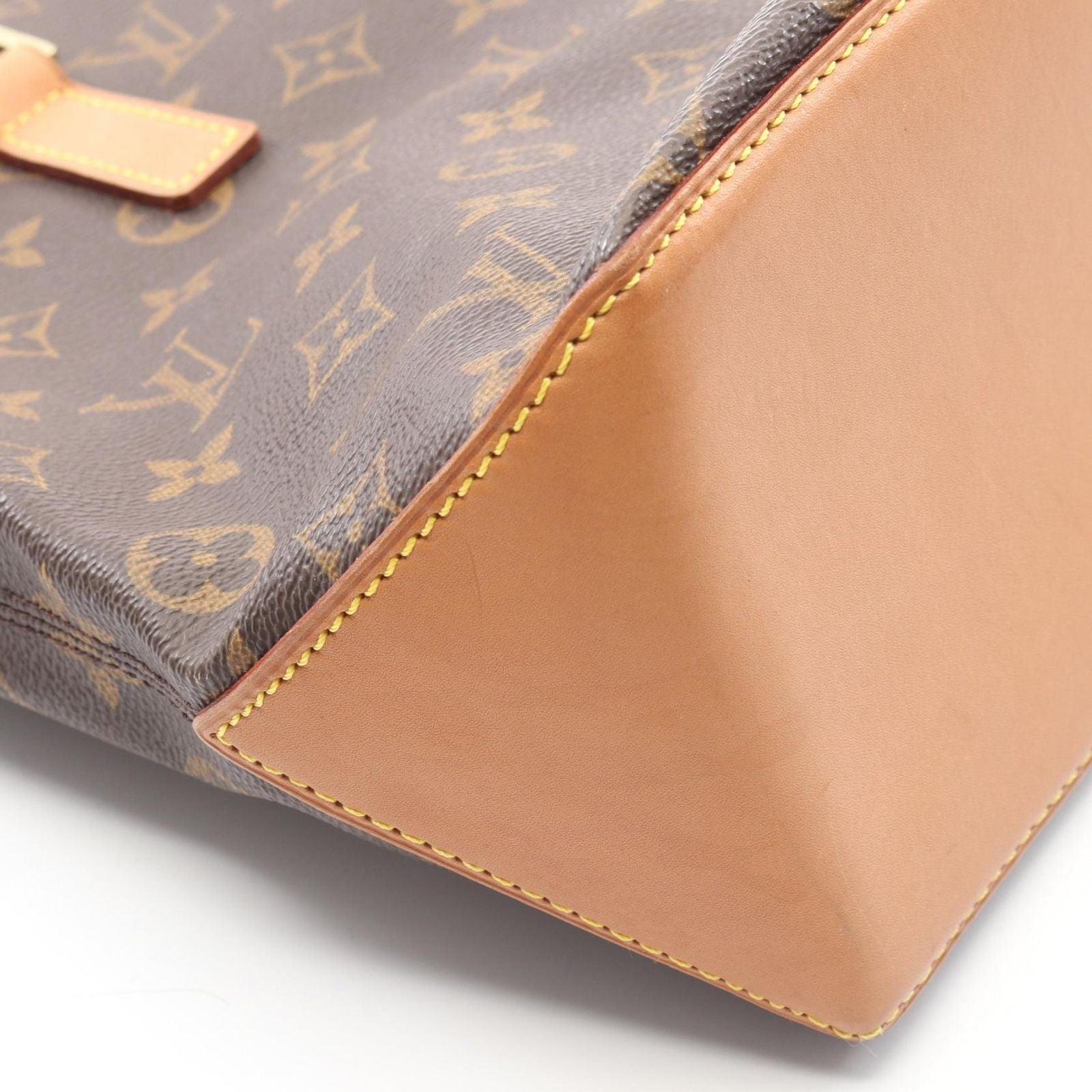 Louis Vuitton Shoulder Bag Cabas Piano Canvas Leather — view 6