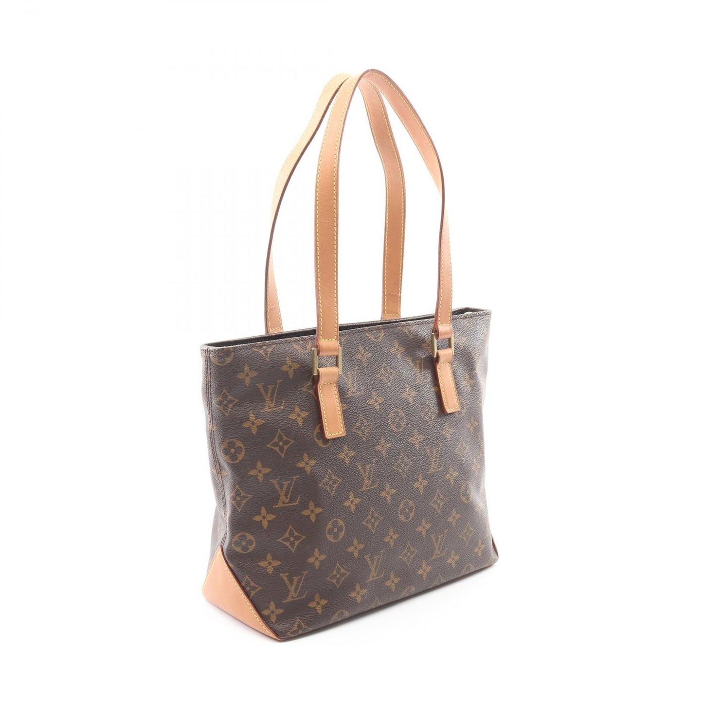 Louis Vuitton Shoulder Bag Cabas Piano Canvas Leather — view 2
