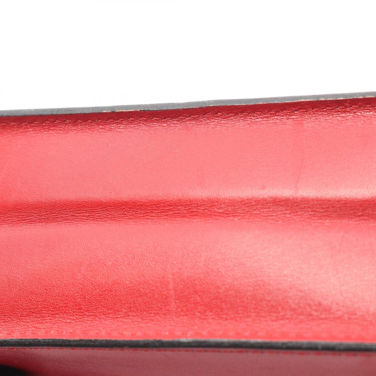 Dior Shoulder Bag CD Logo Red Leather Vintage Chain — view 8