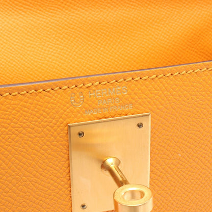 Hermes Handbag Kelly 28 Moutard Rose Purple — view 4