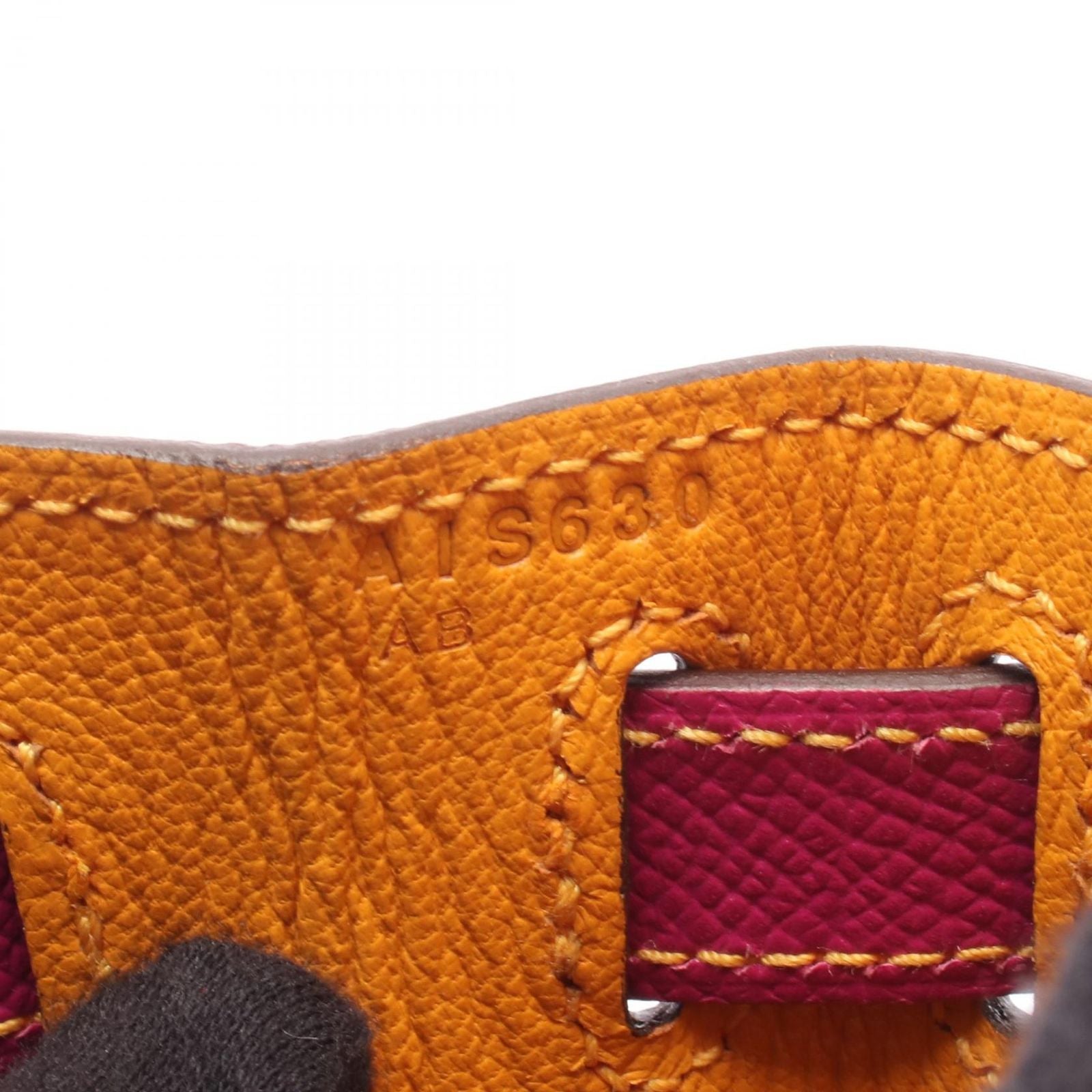 Hermes Handbag Kelly 28 Moutard Rose Purple — view 5