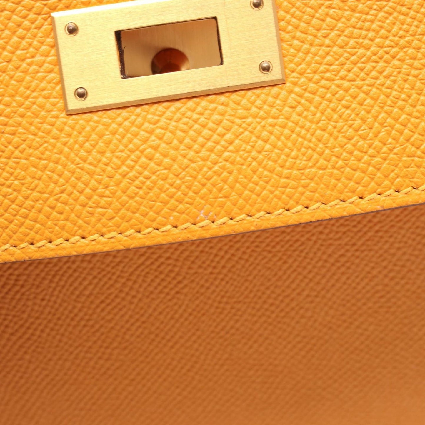 Hermes Handbag Kelly 28 Moutard Rose Purple — view 7
