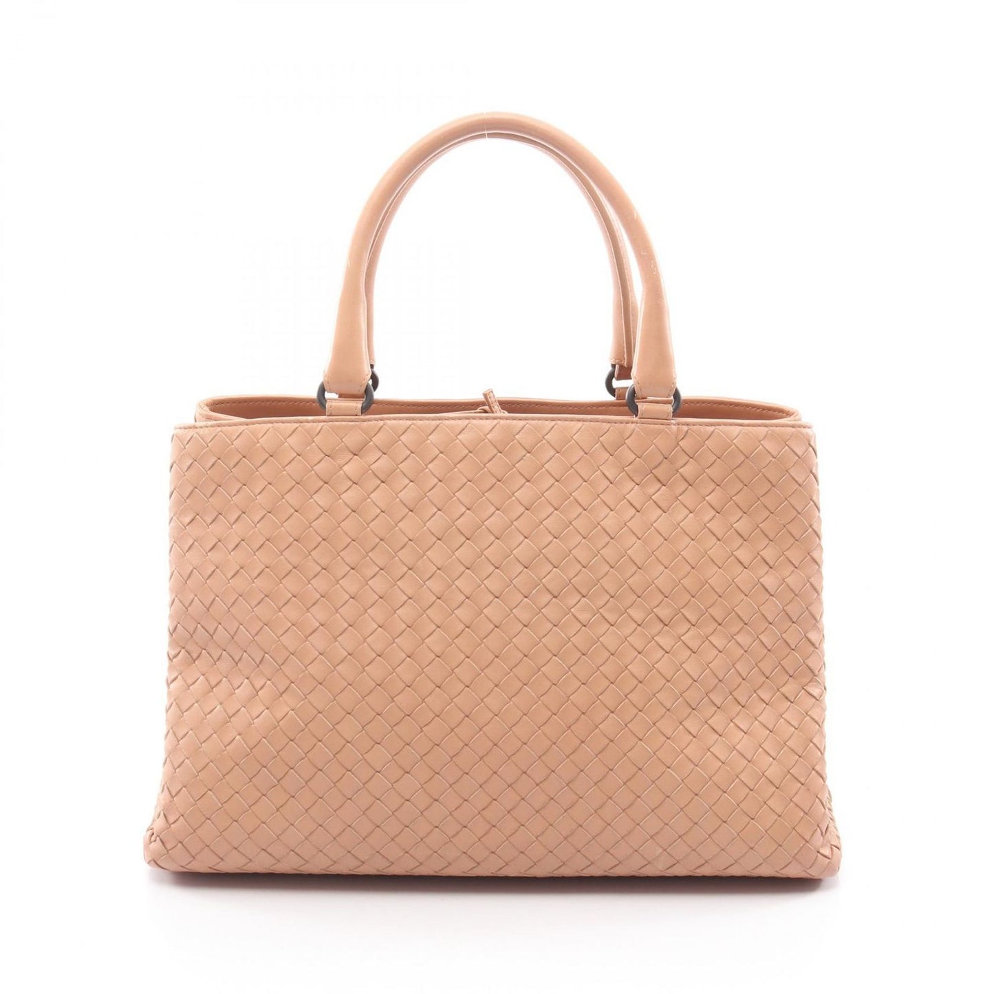 Bottega Veneta Tote Intrecciato Pink Beige Leather
