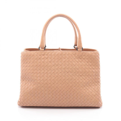 Bottega Veneta Tote Intrecciato Pink Beige Leather