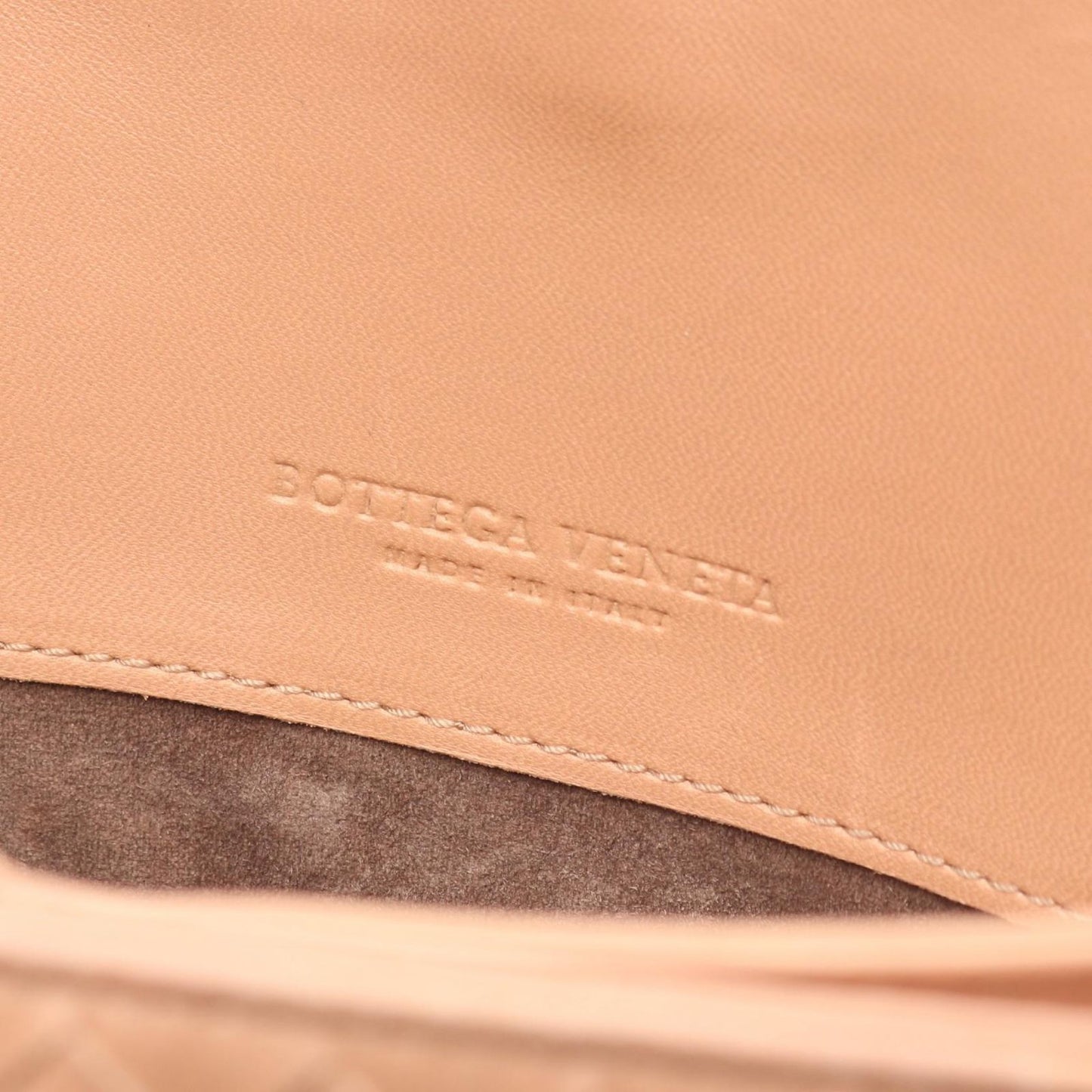 Bottega Veneta Tote Intrecciato Pink Beige Leather — view 4