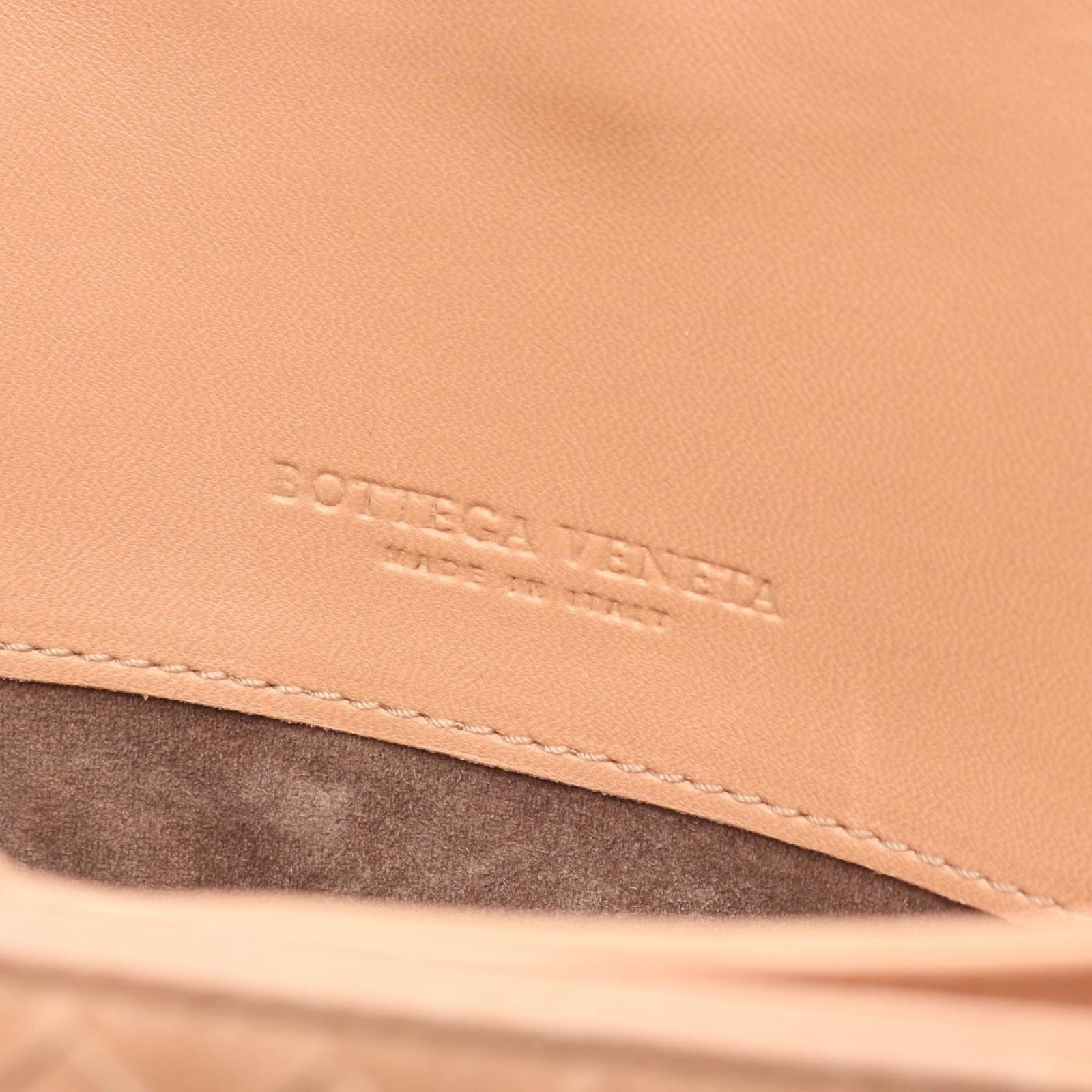 Bottega Veneta Tote Intrecciato Pink Beige Leather — view 4