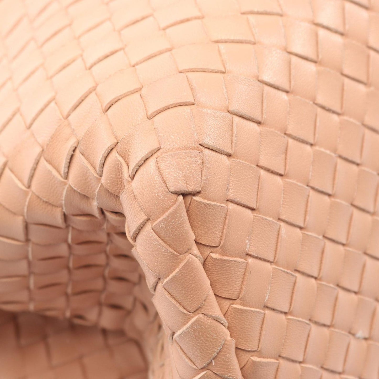 Bottega Veneta Tote Intrecciato Pink Beige Leather — view 7