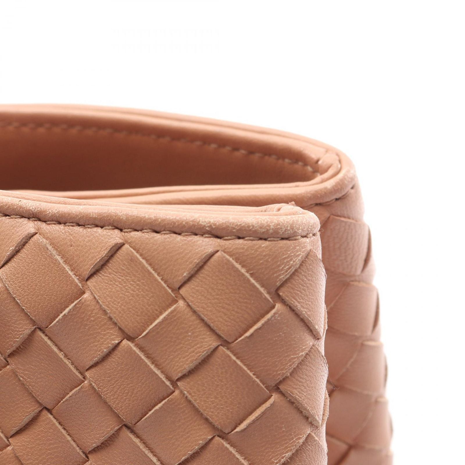 Bottega Veneta Tote Intrecciato Pink Beige Leather — view 8