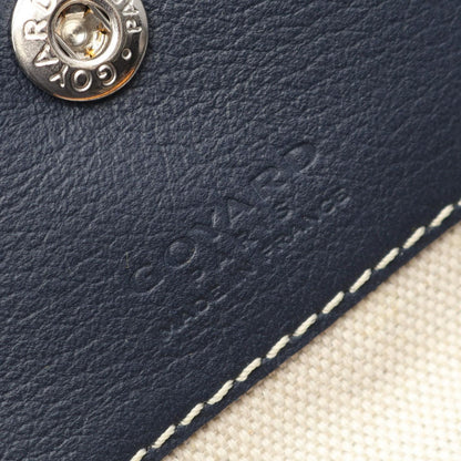 Goyard Tote Saint Louis PM Navy Canvas Leather — view 4