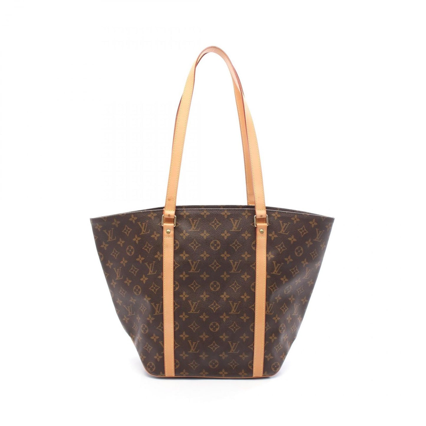 Louis Vuitton Tote Sac Shopping Canvas Leather