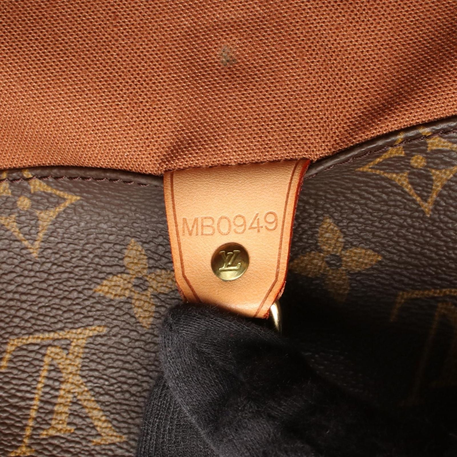 Louis Vuitton Tote Sac Shopping Canvas Leather — view 5