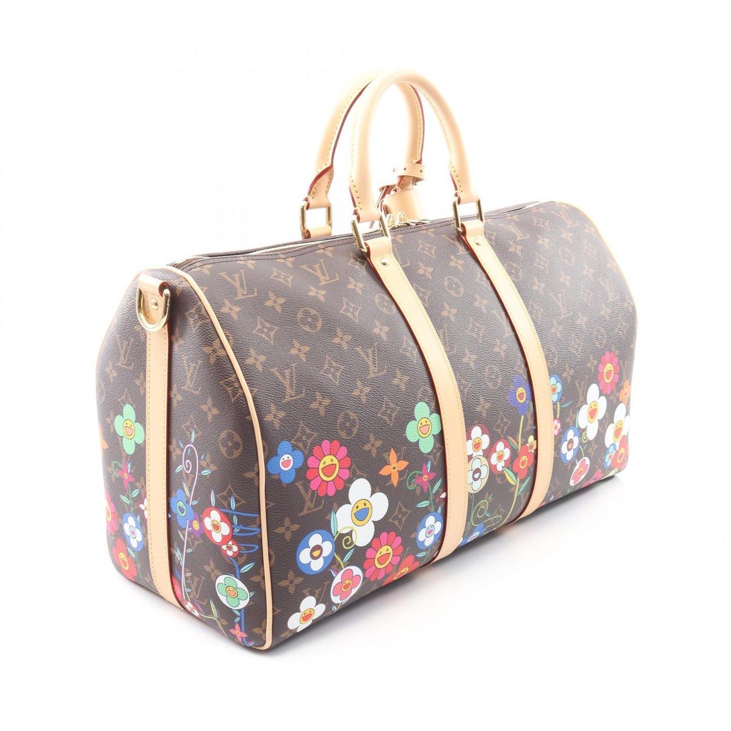 Louis Vuitton Boston Bag Takashi Murakami Keepall Bandouliere 45 Monogram — view 2
