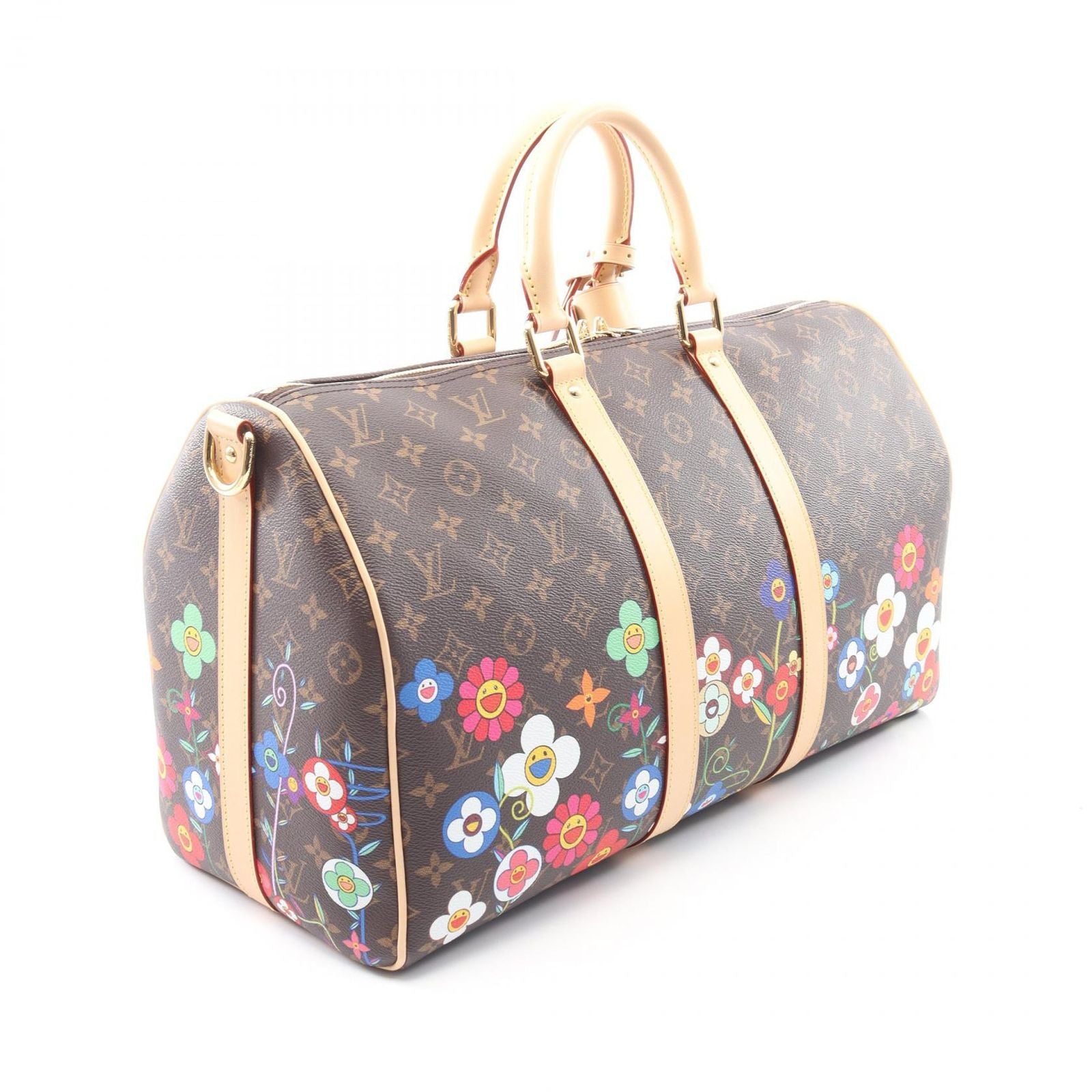 Louis Vuitton Boston Bag Takashi Murakami Keepall Bandouliere 45 Monogram — view 2
