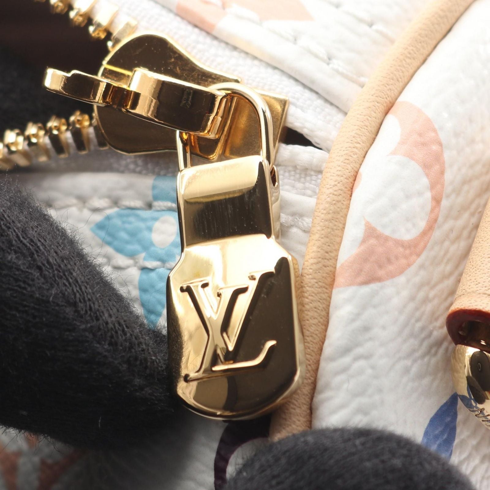 Louis Vuitton Handbag LV Tm Speedy Soft 30 Monogram Multicolor Blanc Canvas — view 8