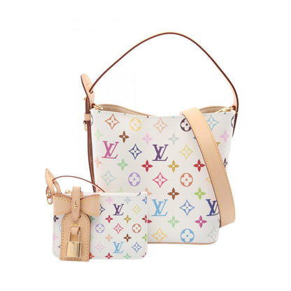 Louis Vuitton Handbag LV Tm All in BB Monogram Multicolor Blanc Canvas Leather