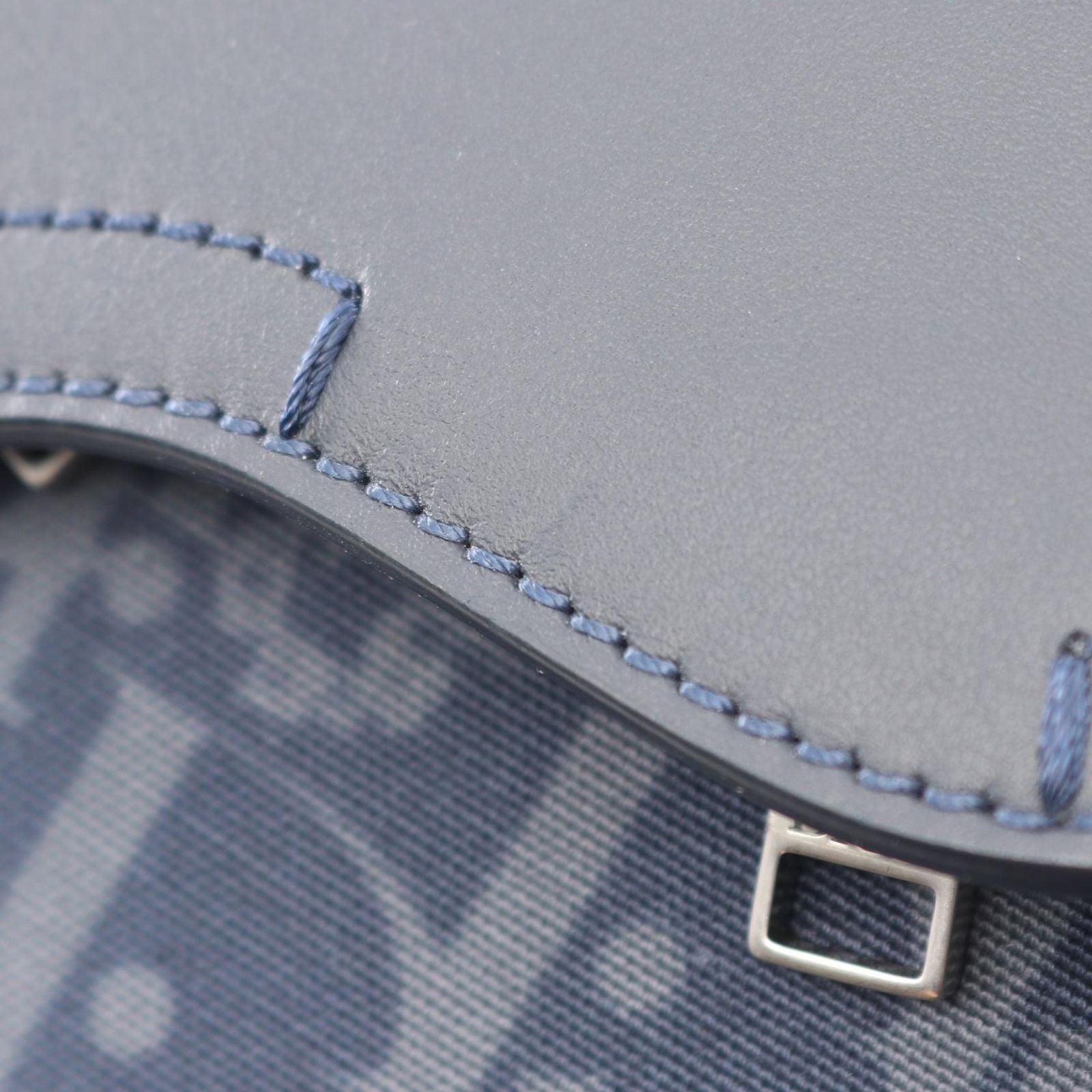 Dior Boston Bag Denim Tears Rango 50 Oblique Peace Sign Navy Canvas — view 7
