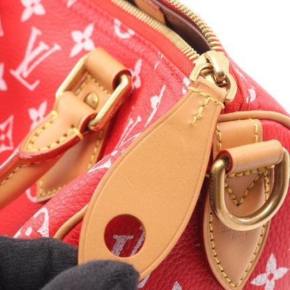 Louis Vuitton Handbag Speedy P9 Bandouliere 25 Rouge Canvas Leather — view 7