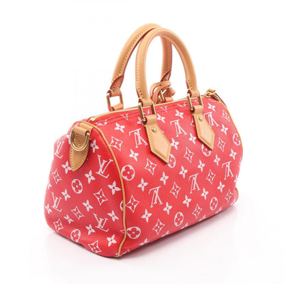 Louis Vuitton Handbag Speedy P9 Bandouliere 25 Rouge Canvas Leather — view 2