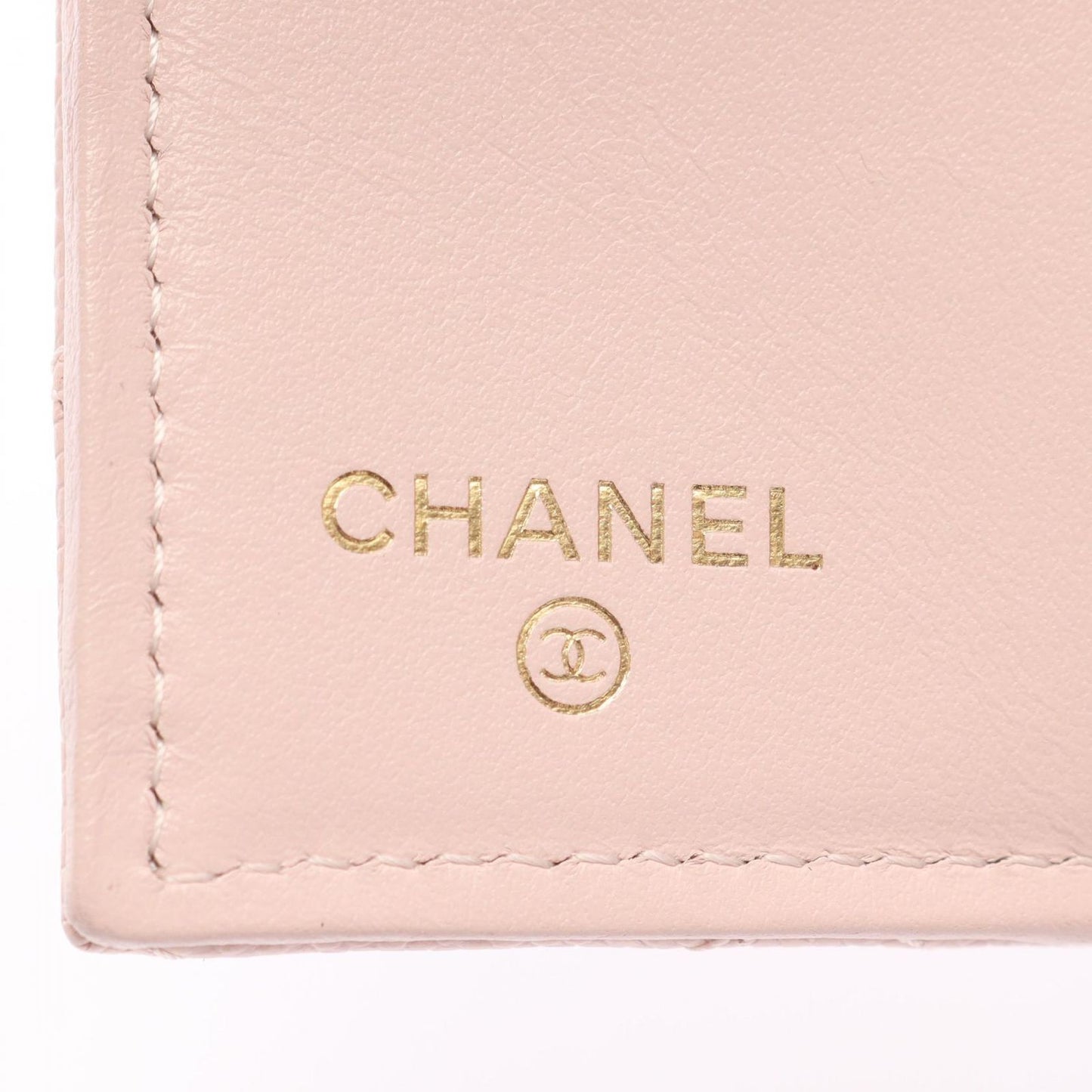 Chanel Trifold Wallet Quilted Baby Pink Caviar Leather — view 5