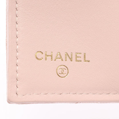 Chanel Trifold Wallet Quilted Baby Pink Caviar Leather — view 5