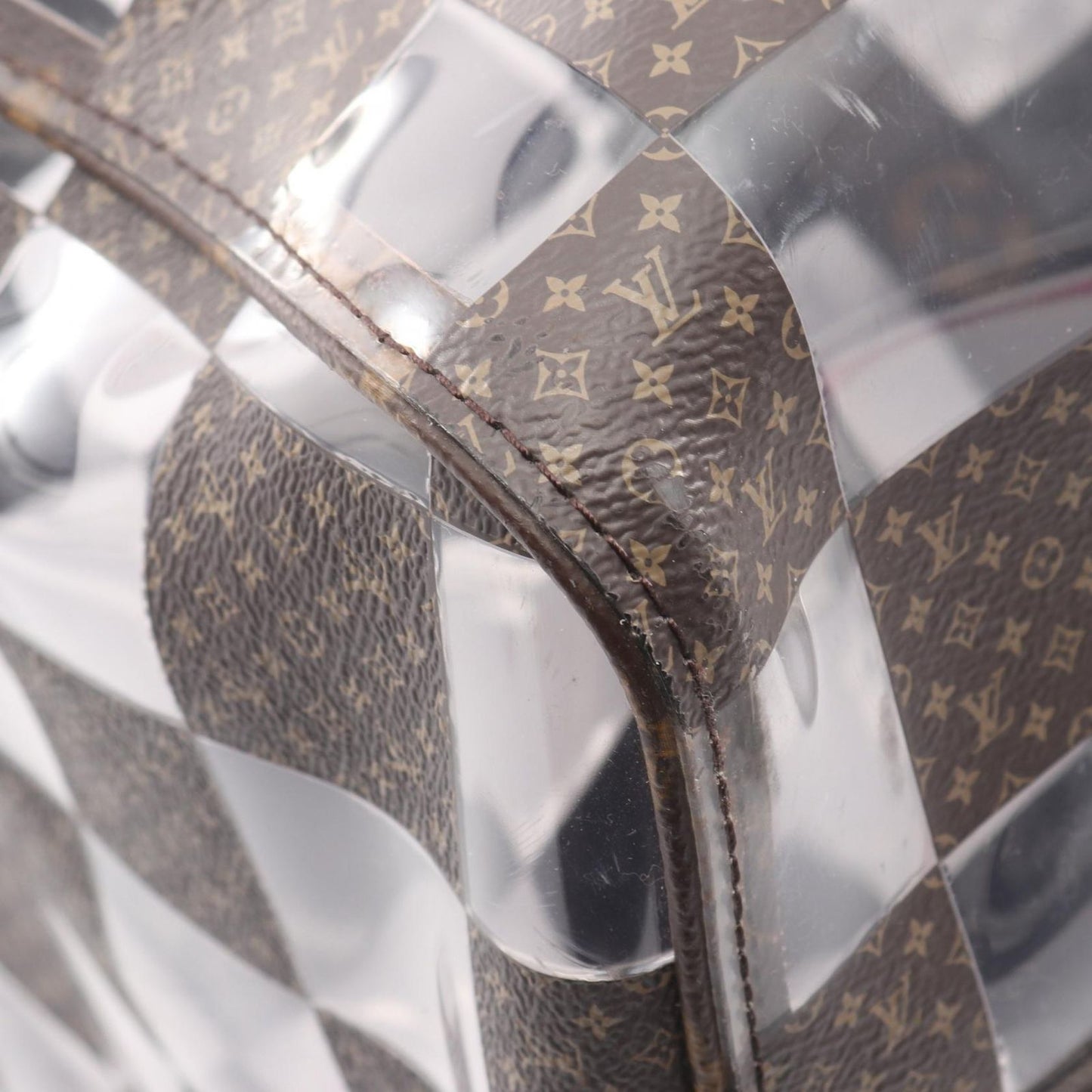 Louis Vuitton Boston Bag Keepall Bandouliere 50 Monogram Chess Canvas — view 5